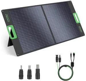 100W Portable Solar Panel for Power Station Generator, Waterproof Foldable 100W Portable Solar Panel for Power Station Generator, Waterproof Foldable