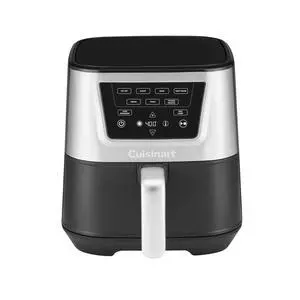 Air Fryer, Large 6-Quart Basket with 4 Cooking Functions to Air Fry, Bake, Roast, and Keep Warm, 3 Presets, PFAS-Free, Dishwasher-Safe Parts, AIR-180, Black & Stainless Steel Air Fryer, Large 6-Quart Basket with 4 Cooking Functions to Air Fry, Bake, Roast, and Keep Warm, 3 Presets, PFAS-Free, Dishwasher-Safe Parts, AIR-180, Black & Stainless Steel