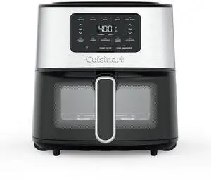 Air Fryer, 6-Quart Basket Large Fryer with 5 Cooking Functions to Roast, Bake, Broil, Air Fry and Keep Warm, 5 Airfryer Presets, Dishwasher-Safe Parts, AIR-200NAS, Stainless Steel & Black Air Fryer, 6-Quart Basket Large Fryer with 5 Cooking Functions to Roast, Bake, Broil, Air Fry and Keep Warm, 5 Airfryer Presets, Dishwasher-Safe Parts, AIR-200NAS, Stainless Steel & Black