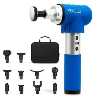 Sonic LX Percussion Massage Gun Deep Tissue with Heat & 10 Heads Sonic LX Percussion Massage Gun Deep Tissue with Heat & 10 Heads