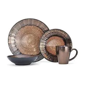 Mikasa Gourmet Basics Verona 16-Piece Stoneware Dinnerware Set, Service for 4, Includes Dinner Plates, Salad Plates, Soup Bowls and Mugs, Dishwasher and Microwave Safe Mikasa Gourmet Basics Verona 16-Piece Stoneware Dinnerware Set, Service for 4, Includes Dinner Plates, Salad Plates, Soup Bowls and Mugs, Dishwasher and Microwave Safe