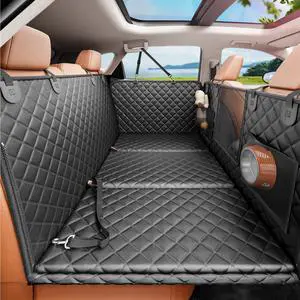 2.0 Hard Bottom Back Seat Cover for Large Dogs, L, Black 2.0 Hard Bottom Back Seat Cover for Large Dogs, L, Black