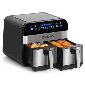 XL 9.5 Quart 8 Preset Cooking Functions 2-Basket Air Fryer with 2 Frying Baskets, Match Cook & Smart Finish to Bake, Roast, Reheat, Broil, Dehydrate & More for Quick, Easy Meals XL 9.5 Quart 8 Preset Cooking Functions 2-Basket Air Fryer with 2 Frying Baskets, Match Cook & Smart Finish to Bake, Roast, Reheat, Broil, Dehydrate & More for Quick, Easy Meals