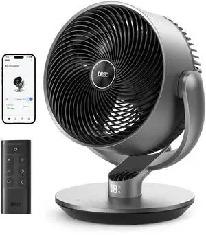 16 Inch 20dB Quiet Smart Fans for Bedroom, DC Room Fan with Remote, 120°+120° Oscillating Fan, 6 Modes, 9 Speeds, 12H Timer,Works Alexa/Google/WiFi/Voice Control, Silver, Oversize (DR-HAF004S) 16 Inch 20dB Quiet Smart Fans for Bedroom, DC Room Fan with Remote, 120°+120° Oscillating Fan, 6 Modes, 9 Speeds, 12H Timer,Works Alexa/Google/WiFi/Voice Control, Silver, Oversize (DR-HAF004S)