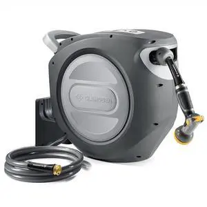 Retractable Garden Hose Reel 5/8 in x 75 ft Upgraded UV Resistant Heavy Duty Automatic Hose Reel Wall Mount 3/4 in Brass Fitting 9 Pattern Nozzle Any Length Lock Slow Retraction 180° Swivel Retractable Garden Hose Reel 5/8 in x 75 ft Upgraded UV Resistant Heavy Duty Automatic Hose Reel Wall Mount 3/4 in Brass Fitting 9 Pattern Nozzle Any Length Lock Slow Retraction 180° Swivel