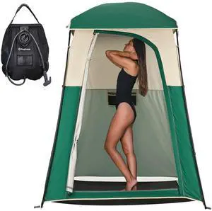 Shower Tent, Portable Privacy Tent Outdoor Camping 1/2 Room Toilet Tents with Shower Bag & Dressing Room for Travel Beach Tailgate Shower Tent, Portable Privacy Tent Outdoor Camping 1/2 Room Toilet Tents with Shower Bag & Dressing Room for Travel Beach Tailgate