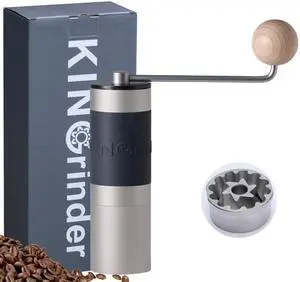 Sliver K2 Manual Coffee Grinder Straight Handle Stainless Burr | Supports grind settings for various brewing methods such as pour-over and espresso Sliver K2 Manual Coffee Grinder Straight Handle Stainless Burr | Supports grind settings for various brewing methods such as pour-over and espresso