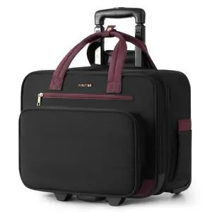 Puffer Rolling Laptop Briefcase Bag with Wheels For Women Work & Travel | Fits 16-Inch Computer Bag with Wheels, Water Resistant, TSA Friendly, 4 Pockets, Lockable Zippers, 3 Ways to Carry Puffer Rolling Laptop Briefcase Bag with Wheels For Women Work & Travel | Fits 16-Inch Computer Bag with Wheels, Water Resistant, TSA Friendly, 4 Pockets, Lockable Zippers, 3 Ways to Carry