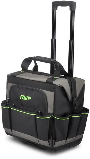 Water-Resistant Rolling Tool Bag, 14in, 1 Pack, Black Water-Resistant Rolling Tool Bag, 14in, 1 Pack, Black