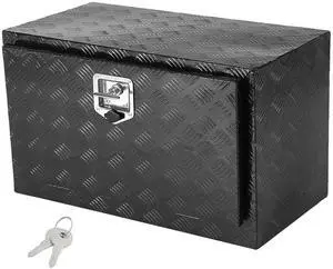 Underbody Truck Box, 30"×14"×16" Pickup Storage Box, Heavy Duty Aluminum Diamond Plate Tool Box with Lock and Keys, Waterproof Trailer Storage Box with T-Handle Latch for Truck, Van, Trailer Underbody Truck Box, 30"×14"×16" Pickup Storage Box, Heavy Duty Aluminum Diamond Plate Tool Box with Lock and Keys, Waterproof Trailer Storage Box with T-Handle Latch for Truck, Van, Trailer