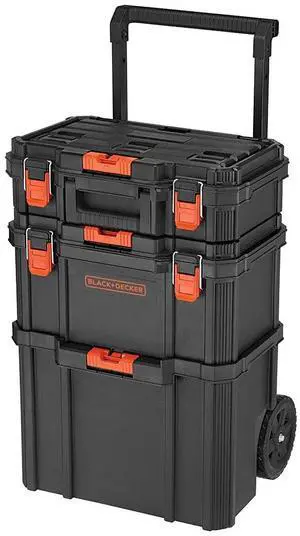 tackable Storage System - 3 Piece Set (Small, Deep Toolbox, and Rolling Tote) tackable Storage System - 3 Piece Set (Small, Deep Toolbox, and Rolling Tote)