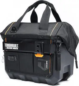 ClipTech - 16" Massive Mouth Tool Bag, HardBody, TBL-CT-62-16A | 25 Pockets, HardBody Construction, Reinforced Handles, Waterproof Base, Wide-Mouth Opening, 1680D Fabric ClipTech - 16" Massive Mouth Tool Bag, HardBody, TBL-CT-62-16A | 25 Pockets, HardBody Construction, Reinforced Handles, Waterproof Base, Wide-Mouth Opening, 1680D Fabric