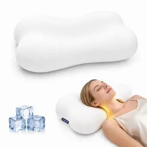 Cervical Neck Pillow for Sleeping, Memory Foam Pillows, White | Neck Pain Relief, Ergonomic Contour Memory Foam, Side Back Stomach Sleepers, Cooling Pillowcase, Cloud-Soft Shoulder Support Cervical Neck Pillow for Sleeping, Memory Foam Pillows, White | Neck Pain Relief, Ergonomic Contour Memory Foam, Side Back Stomach Sleepers, Cooling Pillowcase, Cloud-Soft Shoulder Support