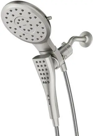Verso Chrome Round Rain Shower Head and Detachable Handshower Combination with Magnetix Docking System and 60-inch Metal Hose, 220C2 Verso Chrome Round Rain Shower Head and Detachable Handshower Combination with Magnetix Docking System and 60-inch Metal Hose, 220C2
