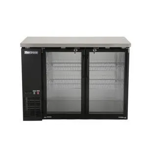 Commercial 12 cu. ft. 2-Door Under Bar Specialty Refrigerator in Black Commercial 12 cu. ft. 2-Door Under Bar Specialty Refrigerator in Black