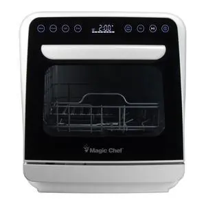 Mini Countertop Dishwasher in White with 3-Place Setting Capacity Mini Countertop Dishwasher in White with 3-Place Setting Capacity