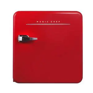 17.5 in. 1.6 cu. ft. Retro Mini Refrigerator in Red, Without Freezer 17.5 in. 1.6 cu. ft. Retro Mini Refrigerator in Red, Without Freezer