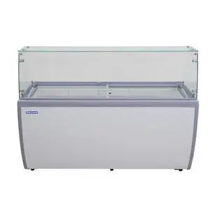 Commercial 13.1 cu. ft. Frost Free Defrost Dipping Cabinet Chest Freezer in White Commercial 13.1 cu. ft. Frost Free Defrost Dipping Cabinet Chest Freezer in White