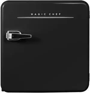 17.5 in. 1.6 cu. ft. Retro Mini Refrigerator in Black, Without Freezer 17.5 in. 1.6 cu. ft. Retro Mini Refrigerator in Black, Without Freezer