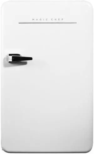 17.5 in. 3.2 cu. ft. Retro Mini Refrigerator in White, without Freezer 17.5 in. 3.2 cu. ft. Retro Mini Refrigerator in White, without Freezer