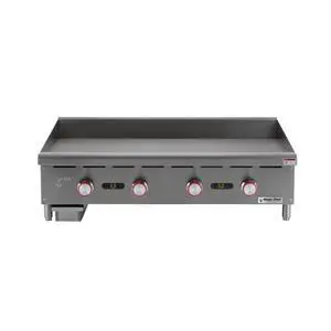 48 in. Natural Gas Commercial Manual Countertop Griddle in Stainless Steel 48 in. Natural Gas Commercial Manual Countertop Griddle in Stainless Steel