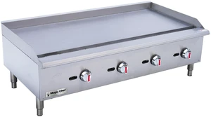 48 in. Commercial Thermostatic Countertop Gas Griddle in Stainless Steel 48 in. Commercial Thermostatic Countertop Gas Griddle in Stainless Steel