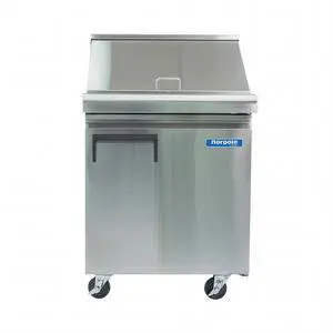 Commercial 27 in. 6 cu. ft. Mega Top Prep Table Refrigerator in Stainless Commercial 27 in. 6 cu. ft. Mega Top Prep Table Refrigerator in Stainless