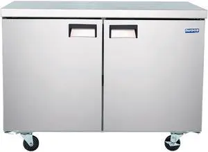 Commercial 47 in. 12 cu. ft. Under Counter Freezer in Stainless Steel Commercial 47 in. 12 cu. ft. Under Counter Freezer in Stainless Steel