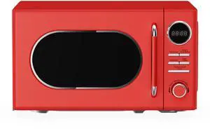 0.7 cu. ft. Retro Countertop Microwave in Red 0.7 cu. ft. Retro Countertop Microwave in Red