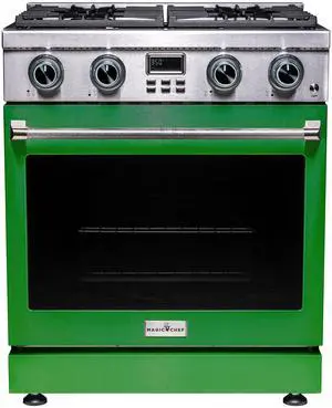 Pro-Style 30 in. 4-Element Slide-In Gas Range with Convection in Stainless with Green Door Pro-Style 30 in. 4-Element Slide-In Gas Range with Convection in Stainless with Green Door