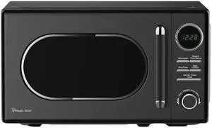 0.7 cu. ft. Retro Countertop Microwave in Black 0.7 cu. ft. Retro Countertop Microwave in Black