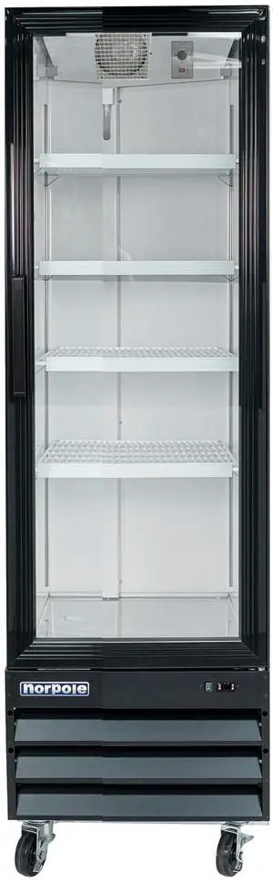 Commercial 9 cu. ft. Single Door Merchandiser Refrigerator in Black Commercial 9 cu. ft. Single Door Merchandiser Refrigerator in Black