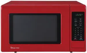 0.9 in. 900-Watt Countertop Microwave in Red 0.9 in. 900-Watt Countertop Microwave in Red