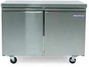 Commercial 12 cu. ft. 2-Door Under Counter Freezer in Stainless Steel Commercial 12 cu. ft. 2-Door Under Counter Freezer in Stainless Steel