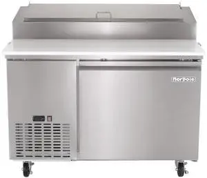 Commercial 13.8 cu. ft. Single Door Pizza Refrigerator in Stainless Steel Commercial 13.8 cu. ft. Single Door Pizza Refrigerator in Stainless Steel