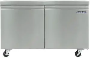Commercial 60 in. 15 cu. ft. Under Counter Refrigerator in Stainless Steel Commercial 60 in. 15 cu. ft. Under Counter Refrigerator in Stainless Steel