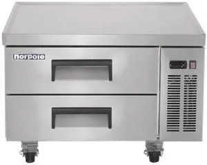 Commercial 36 in. 29 cu. ft. Chef Base Refrigerator in Stainless Steel Commercial 36 in. 29 cu. ft. Chef Base Refrigerator in Stainless Steel