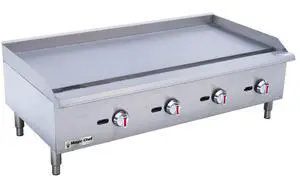48 in. Commercial Natural Gas Manual Countertop Griddle in Stainless Steel 48 in. Commercial Natural Gas Manual Countertop Griddle in Stainless Steel