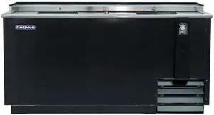 Commercial 65 in. 18 cu. ft. Sliding Door Beer Cooler in Black Commercial 65 in. 18 cu. ft. Sliding Door Beer Cooler in Black