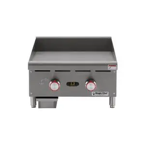 24 in. Commercial Natural Gas Manual Countertop Griddle in Stainless Steel 24 in. Commercial Natural Gas Manual Countertop Griddle in Stainless Steel