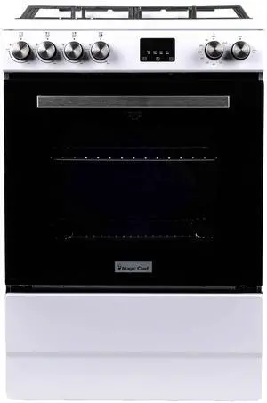 24 in. 4-Burner Freestanding Gas Range in White 24 in. 4-Burner Freestanding Gas Range in White