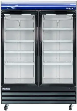 Commercial 29 cu. ft. 2-Door Upright Freezer in Black Commercial 29 cu. ft. 2-Door Upright Freezer in Black