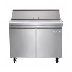 Commercial 9.5 cu. ft. Sandwich/Salad Prep Table Refrigerator in Stainless Steel Commercial 9.5 cu. ft. Sandwich/Salad Prep Table Refrigerator in Stainless Steel