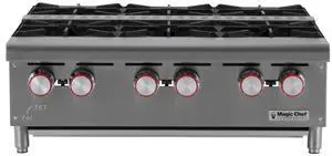 36 in. Natural Gas Commercial Counter Hot Plate Range in Stainless Steel 36 in. Natural Gas Commercial Counter Hot Plate Range in Stainless Steel