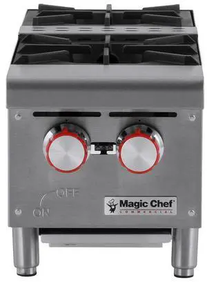 12 in. W Commercial Natural Gas Countertop Hot Plate in Stainless Steel 12 in. W Commercial Natural Gas Countertop Hot Plate in Stainless Steel