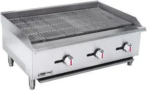36 in. Commercial Countertop Radiant Charbroiler in Stainless Steel 36 in. Commercial Countertop Radiant Charbroiler in Stainless Steel