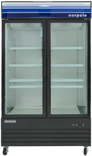 Commercial 45 cu. ft. Frost Free Upright Merchandiser Freezer in Black Commercial 45 cu. ft. Frost Free Upright Merchandiser Freezer in Black