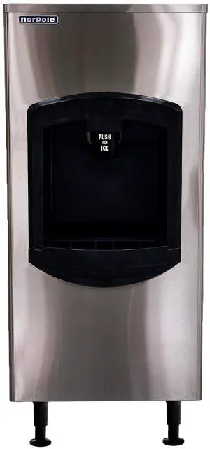 Commercial 500 lb. Freestanding Ice Dispensing Bin in Stainless Steel Commercial 500 lb. Freestanding Ice Dispensing Bin in Stainless Steel