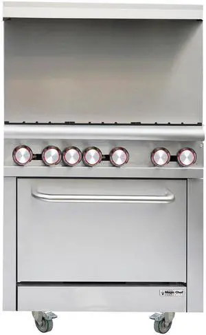 36 in. Commercial Gas Range in Stainless Steel 36 in. Commercial Gas Range in Stainless Steel