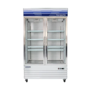 Commercial 53 in. 45 cu. ft. Merchandiser Glass Door Refrigerator in White Commercial 53 in. 45 cu. ft. Merchandiser Glass Door Refrigerator in White